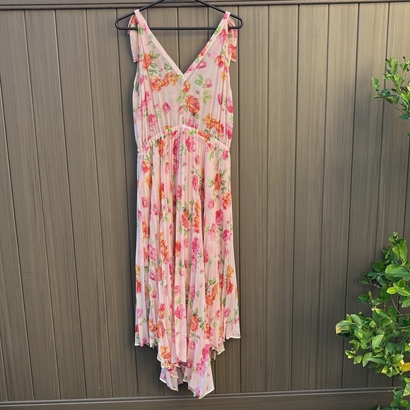 The Kooples Pleated Floral-Print Maxi Dress size 2 Bridal Shower Wedding Fairy - Picture 11 of 16